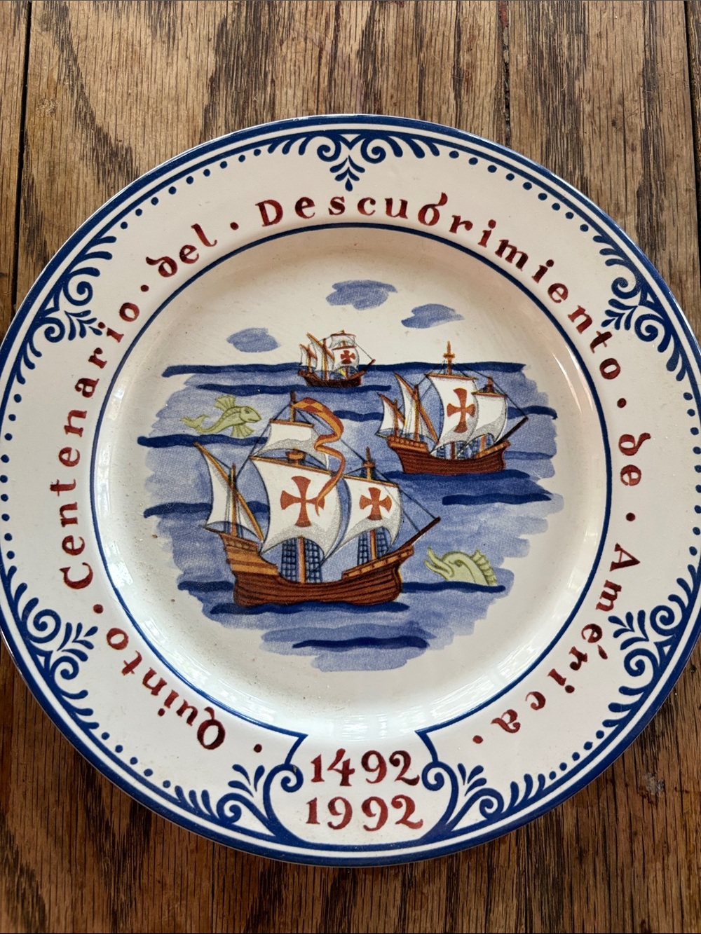 Tiffany & Co. commemorative Columbus plate